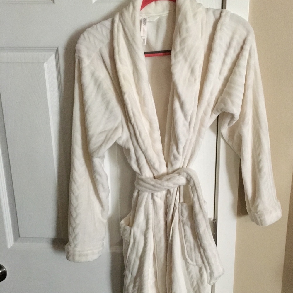 Super soft white robe
